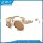 Hot selling fashion grain design imitation wood sunglasses with custom Logo