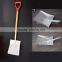 Non magnetic snow shovel with wooden handle 1.3KG,stainless steel shovel
