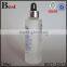100ml cosmetic frosted screen printing glass bottle with silver aluminum dropper for essential oil perfume china suppliers
