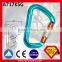 Super D Type With CE Certificate Aluminum Carabiner For Wild Sports