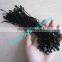 Clothing Hang Tag 20cm Black Plastic Snap Lock Pin Loop String Fastener
