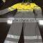 Factory custom working safety overall workwear reflective coveralls for men