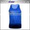 100% Polyester undershirts Digital Printing Beige Tank Top
