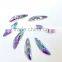 Wing Shape Flat Back Crystal Fancy Pendant Decoration for Jewelry Accessories