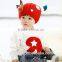 Christmas super warm Lovely toddler Knitted Baby kids hat and Scarf Set
