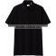 high quality custom cotton slim fit plain black polo shirts