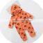 S17711A Baby Autumn Cartoon Bear Pattern Hooded Cotton Romper
