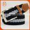 fashionable mix color stone braided elastic man leisure belt