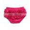 2017 Hot sale lovely baby girl underwear wholesale ruffle diaper covers girl ruffle shorts