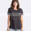 100% Cotton short sleeves oversize fit t shirt,custom printing women boyfriend t-shirt 2016