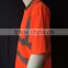 Hi Viz orange polyester birdeye protective safety low price generic tape security polo shirt