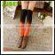 Japanese winter thick soft vertical stripes twist high leg warmers,colour gradient knitting warm heaps sox boots