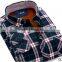  wholesale plaid microfiber flannel shirt designs for men fashionable dress shirt manufacturers