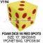 12 SIDED NUMBER COATED PU FOAM DICE
