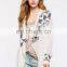 china custom shape printed long sleeves no button knit womens knitted cardigan sweater