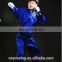 ribbed fabric blue taekwondo dobok on sale