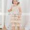 Vintage Baby Girls Dress ,Ivory Rustic Layered chiffon Baby Dress ,Flower Girls dress