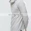 Skinny-Cut Sleeves Chest Pocket Longline Funnel Neck Sweatshirt