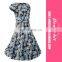 European Style High Quality Fashion Casual Tartan Short Sleeve Girl Dress