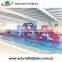 Inflatable Camouflage Color Swing Splash Water Game/inflatable Army Aqua Run Water Obstacle