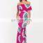 New model full print sublimation sexy women dress africa Ankara dashiki long maxi dress