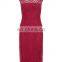 MIKA6035 Charming women crocheted classic new lace dress