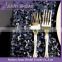 NP018B wedding decoration organza purple napkin, plate mat