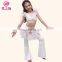ET-130 Hot sale high milk silk sexy children kids practice belly dance costume including top and pant