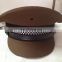 100% wool customized khaki color of army dress cap for different rank