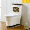 Green modern color sanitary ware one piece toilet from chaozhou