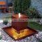 corten steel water fountain