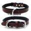 Durable Double Layer Leather Pet Collar Comffortable Leash Training Dog Rope Pet Neck Chain Pet Supplies