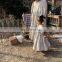 A0188# 2020 Autumn new kids dress for girls puff sleeve girl clothes pleated dress for girl