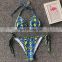 2019 Sexy Snake Micro Bikini String Tied Swimsuit Women Push Up Swimwear Summer BeachWear Halter Bikini Bathing Suit Biquini