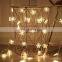 solar Led safety holiday curtain snowflake String Lighting garden home christmas indoor outdoor decoration fairy light