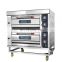 2 decks 4 trays commercial gas oven