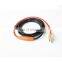Heating cable with temperature sensor is composed of heating cable a temperature switch a power cord and a power plug