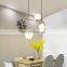 Modern Decorative Gold Glass Ball Hanging Lamp Art Glass Chandelier Pendant Lamp