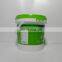 2L/2.5L/4L white PP small plastic pails with lid, plastic bucket with handle, plastic container wholesale for liquids