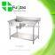 Wholesale Kitchen Stainless Steel Sink Work Table for Restaurant Hotel Family