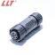 wire waterproof connector 6pin  solder seal wire electrical aviation M12  connector for electric bike