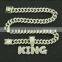 New Design 26 English Letter Pendant Jewelry Hiphops Cuban Chain 18K Gold Plated Zircon Necklace