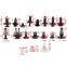 415pcs Boxed Plastic Car Door Trim Clip Bumper Rivets Screws Panel Push Fastener Clips for Ford
