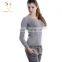 Solid Color Fashion Knitted Women Pullover Sweater Jumper