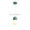 Simple and modern led Nordic bedroom long line small chandelier personality macaron bar pendant lighting