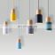 Hot Sale Colorful Aluminum Chandelier Art Design Pendnat Lamps Creative Retro Dining Pendant Lighting