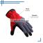 HANDLANDY Breathable Red Mechanic Working Leather Safety Touch Screen Vibration-Resistant Work Gloves For Light Duty Work
