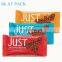 Custom printed chocolate bar packing snack food packaging bag