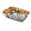 Stainless Steel Five Compartment Plate