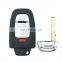 3+1 4 Button Remote Smart Car Key Shell Fob Cover Blank Case For Audi Q5, A4L, A6L